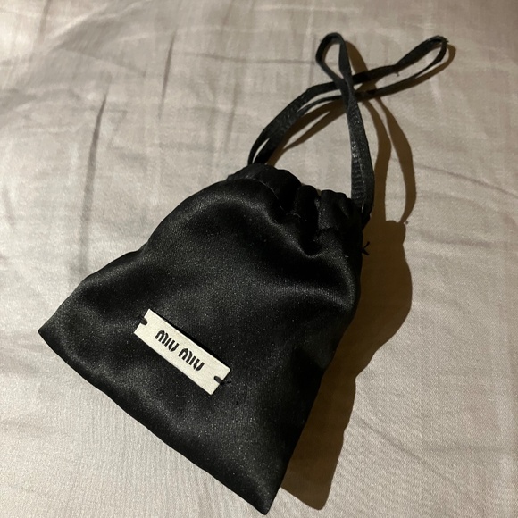 Super Rare Worn Once Authentic Miu Miu Gold Logo Hair Clip main image 6